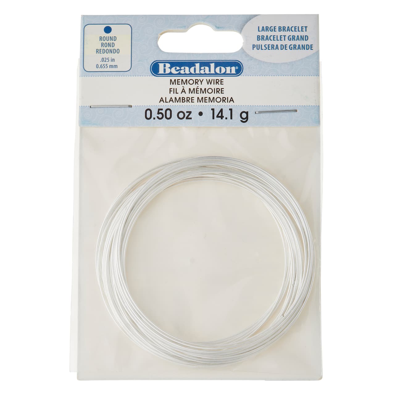 12 Pack: Beadalon® Silver-Plated Large Bracelet Memory Wire